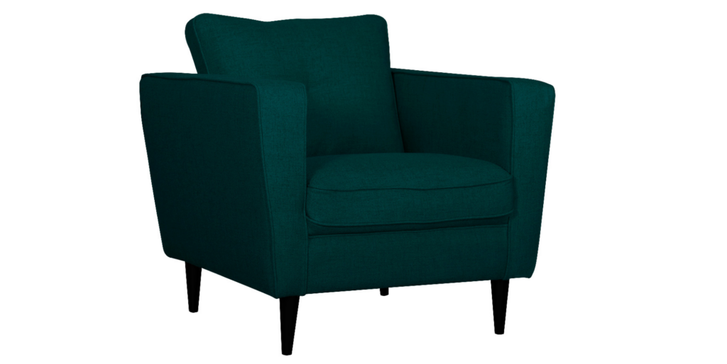 fauteuil scandinave vert