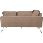 Canapé d'angle droit beige dos 2