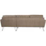 Canapé d'angle droit dos beige