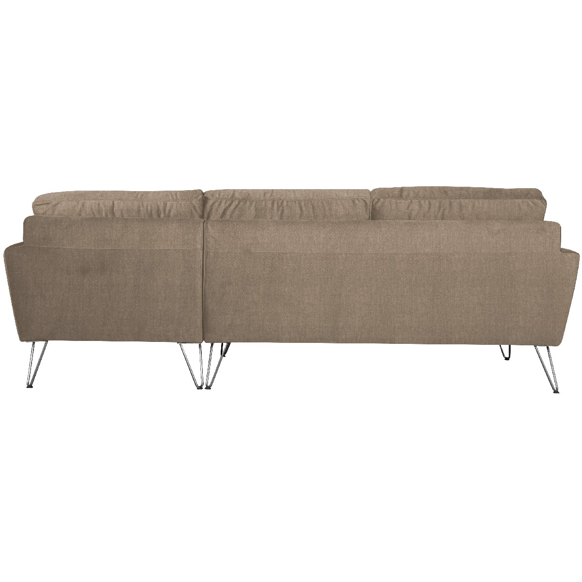 Canapé d'angle droit dos beige