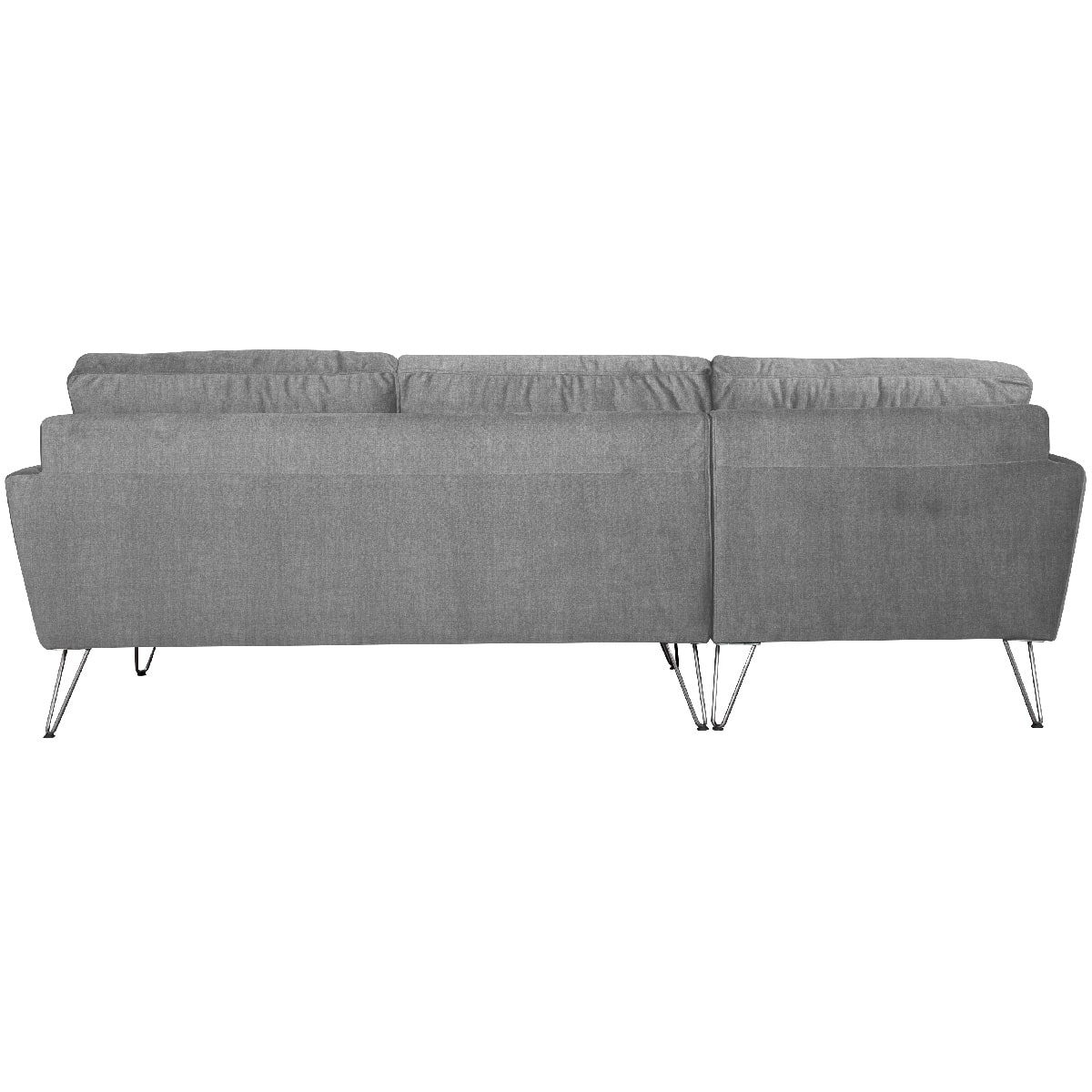 Canapé d'angle dos gris