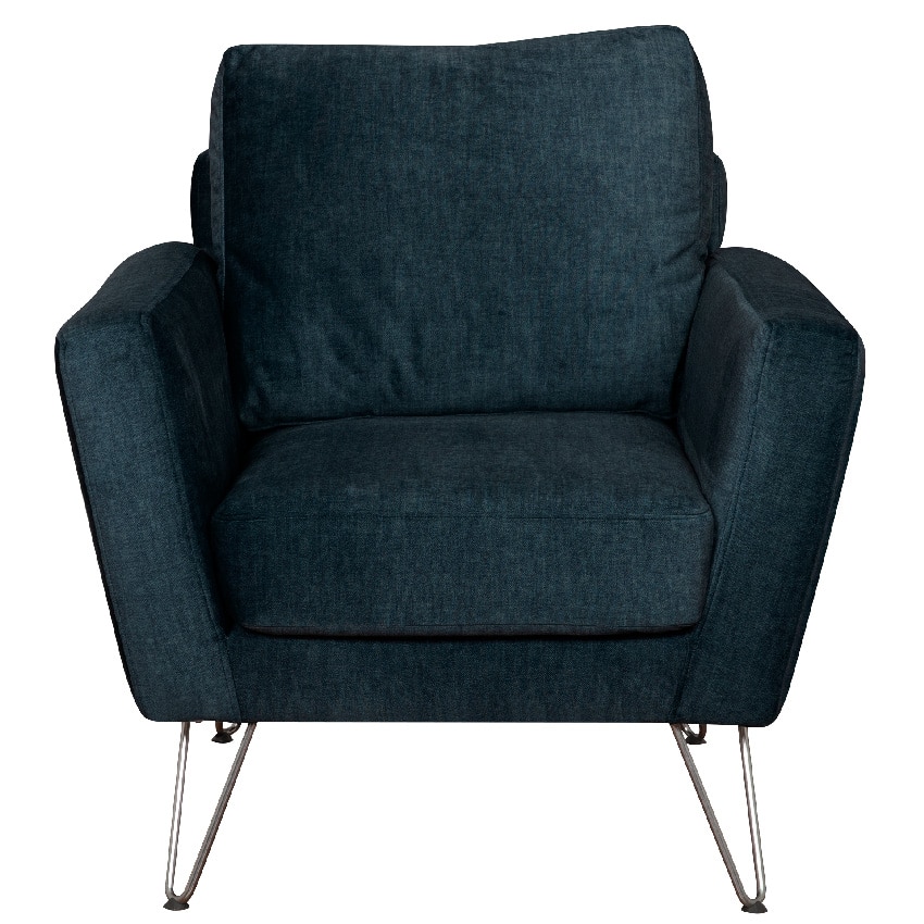 Fauteuil face 1 place bleu marine