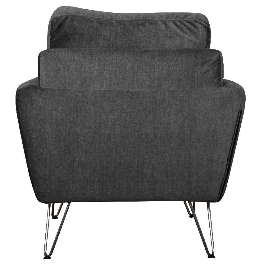 Fauteuil 1 place dos graphite