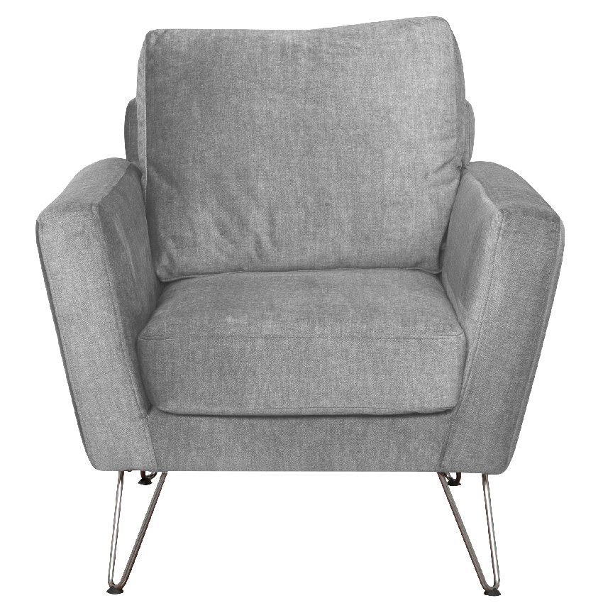 Fauteuil 1 place face gris