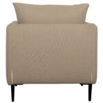 Fauteuil 1 place dos beige