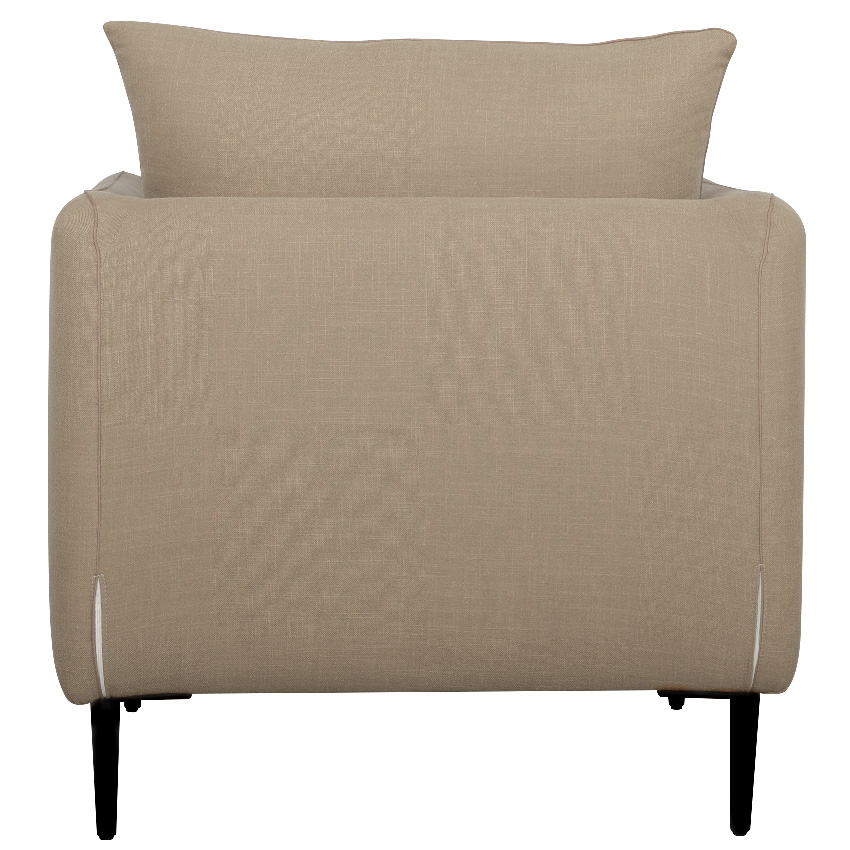 Fauteuil 1 place dos beige