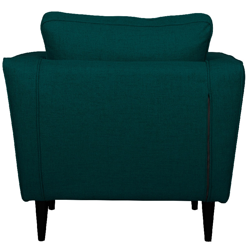 Fauteuil dos bleu canard