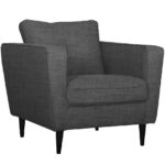 Fauteuil trois quarts graphite