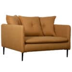 Fauteuil XXL trois quarts bronze